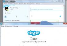두 개의 Skype 계정으로 작업하는 기능