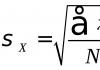 Standard deviation of formula in excel