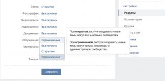 Keskustelun luominen VKontakte-ryhmässä Keskustelun avaaminen ryhmässä