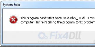 Memperbaiki kesalahan pada perpustakaan d3dx9_34